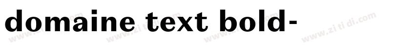 domaine text bold字体转换